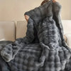 Faux Fur Throw Blanket