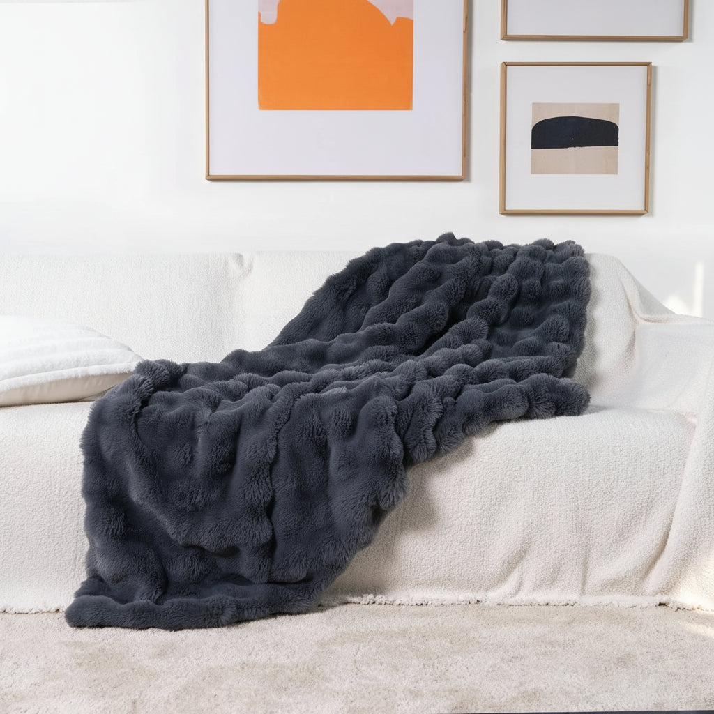 Faux Fur Throw Blanket