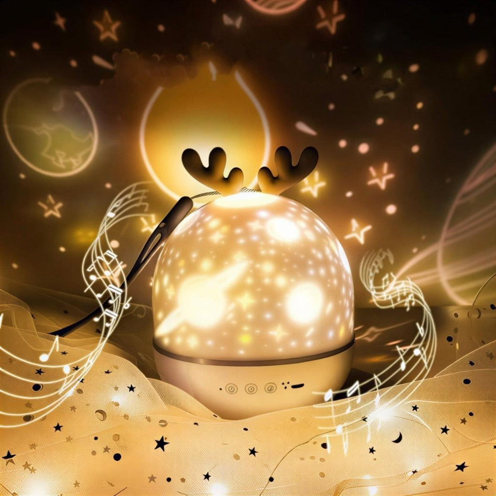 Galaxy Projector Night Light, Star Ceiling Projector with Music, USB