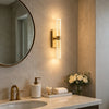 Crystal bubble wall light lit