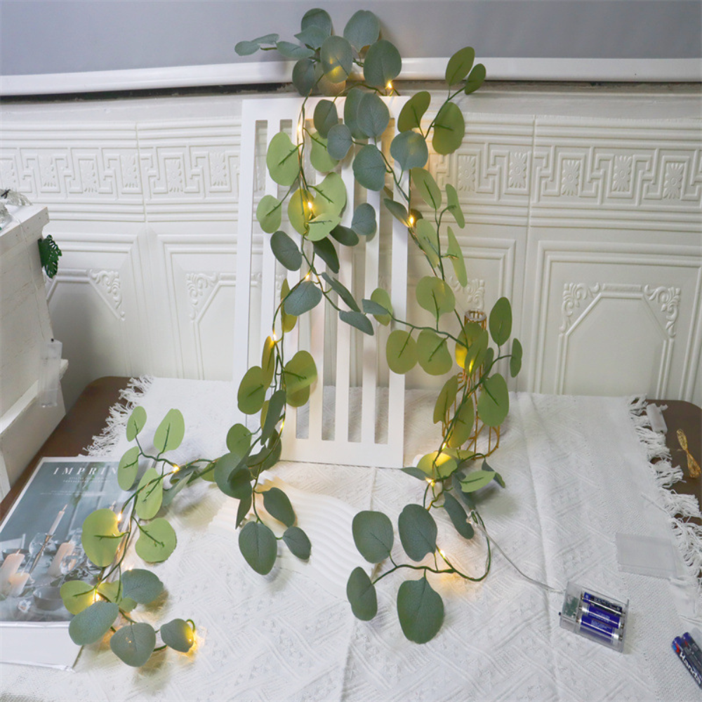 Lighted Eucalyptus Garland