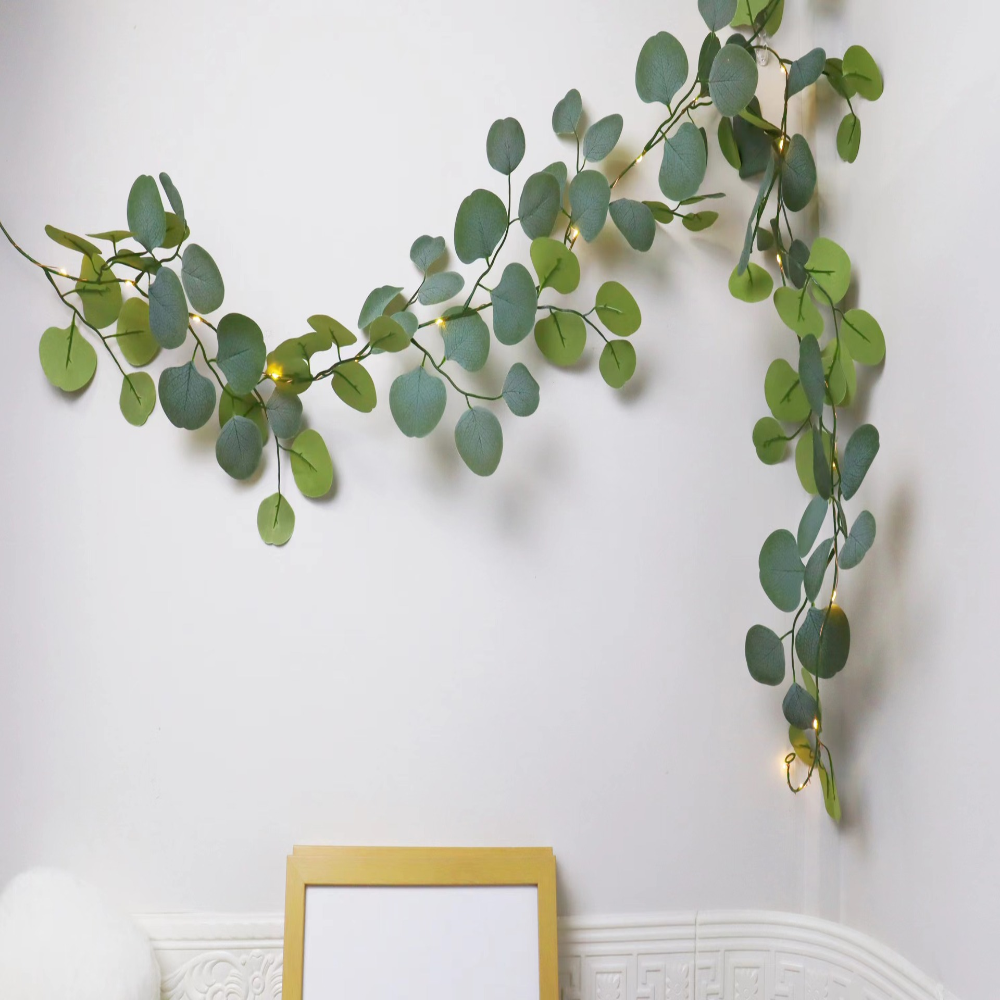 Lighted Eucalyptus Garland