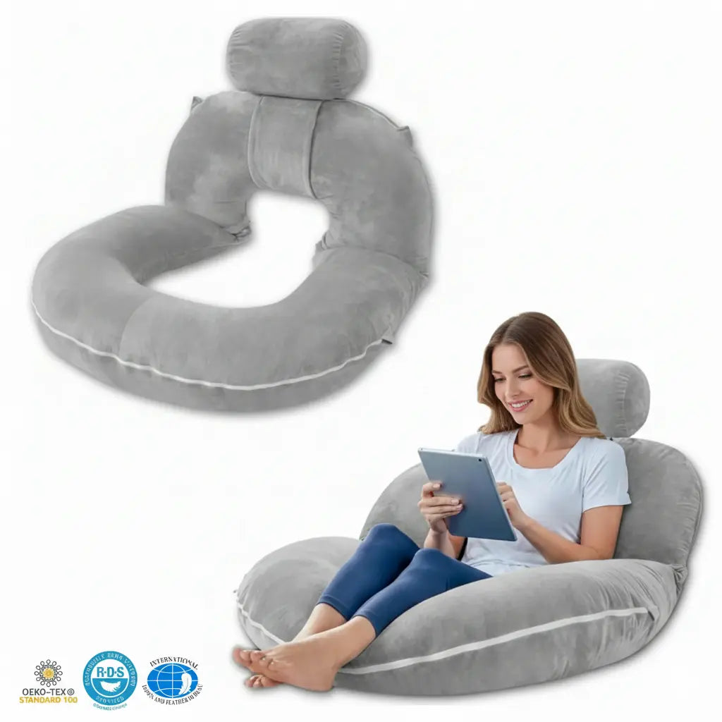 Reading pillow on a bed, Reading Pillow - photo 12