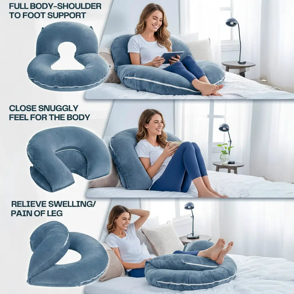 Reading pillow on a bed, Reading Pillow - photo 3