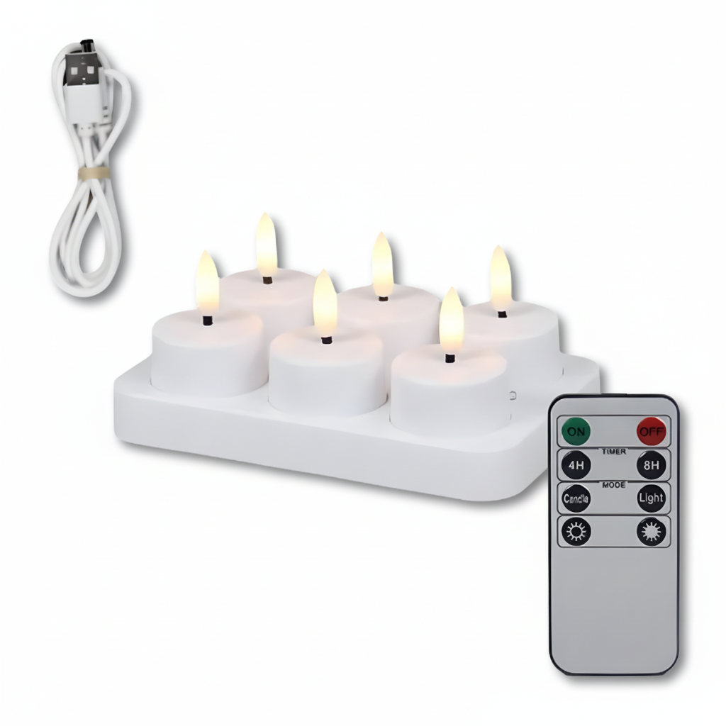 Flameless taper candles - photo 3