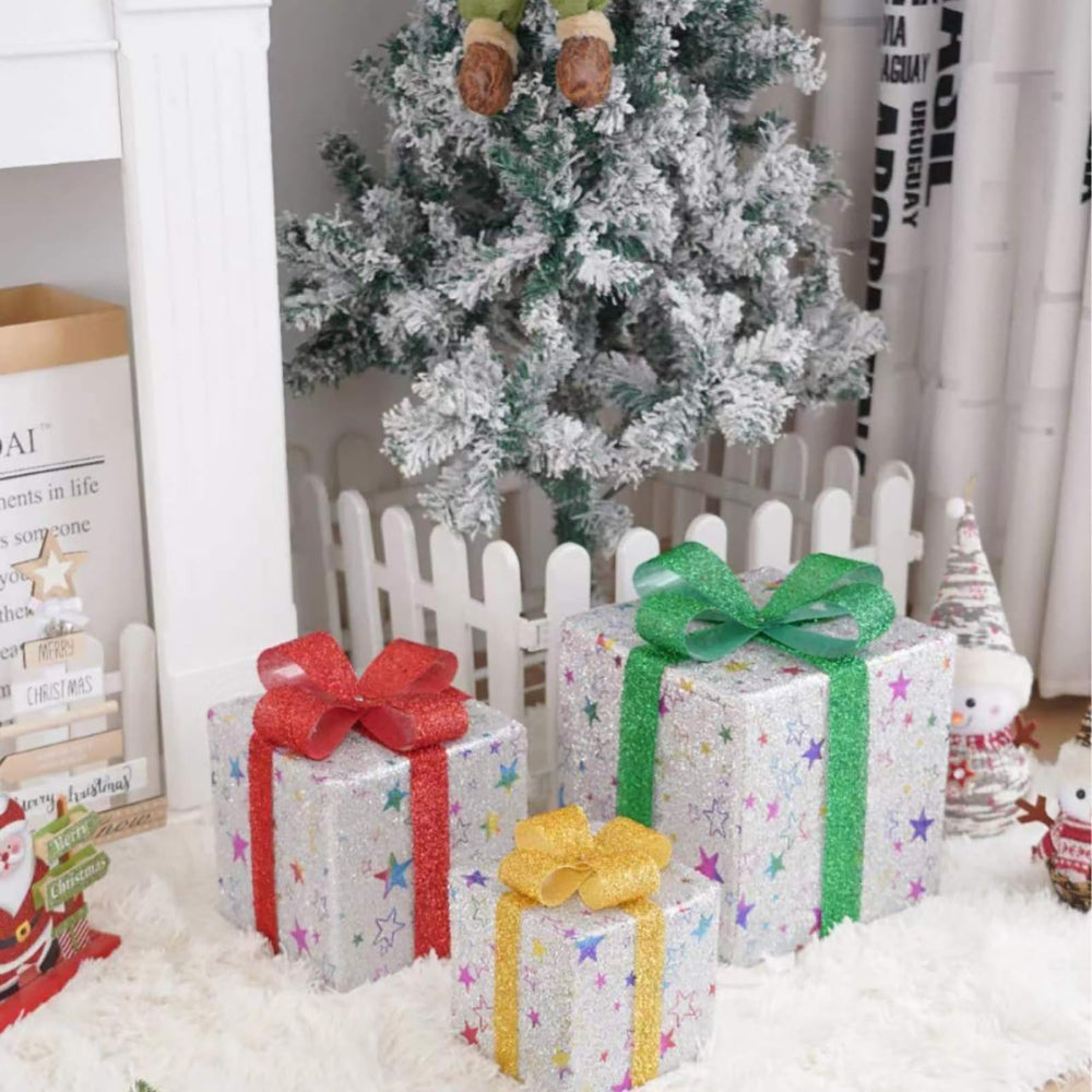 Lighted gift boxes set of 3 - photo 9