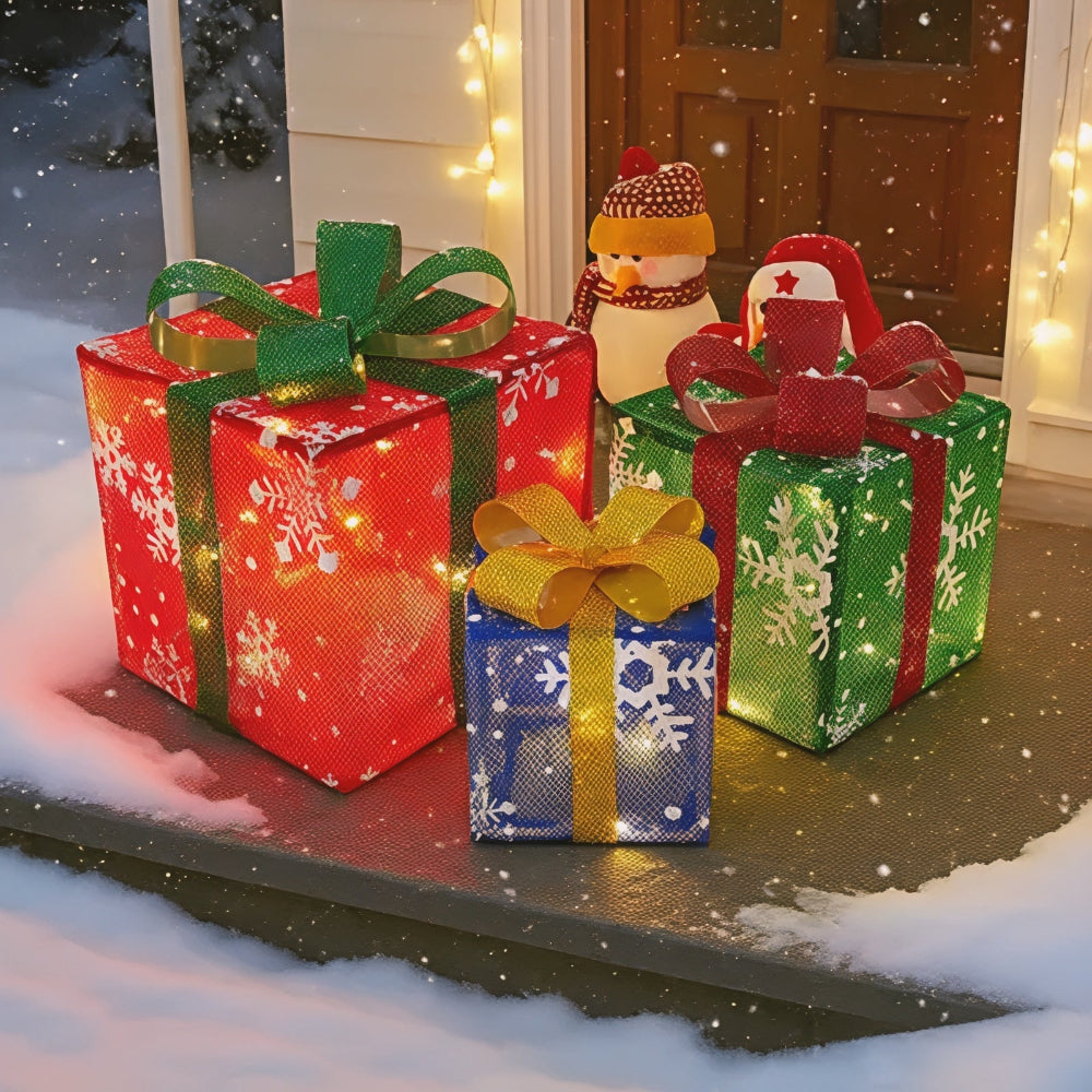 Lighted gift boxes set of 3 - photo 3