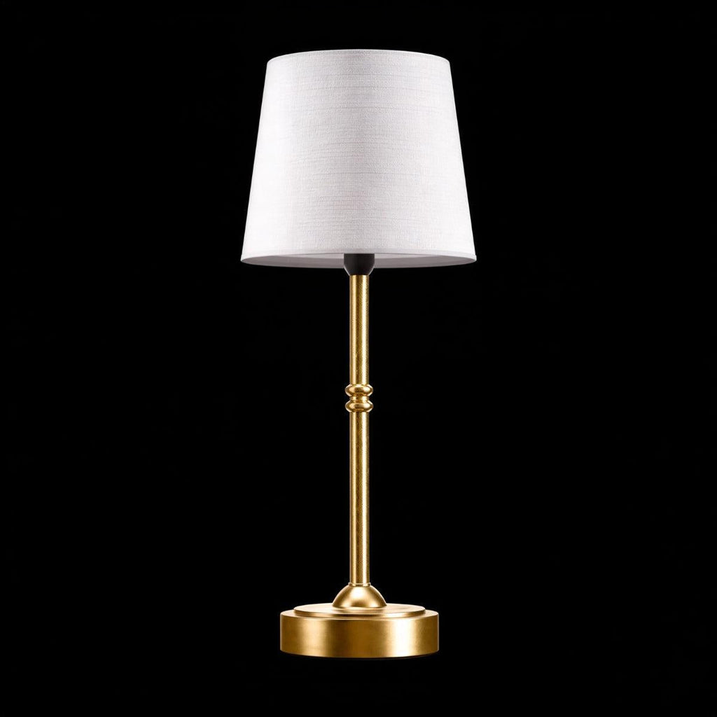 Cordless table lamp with linen shade 3