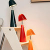 Cordless table lamp, rechargeable cone lamp