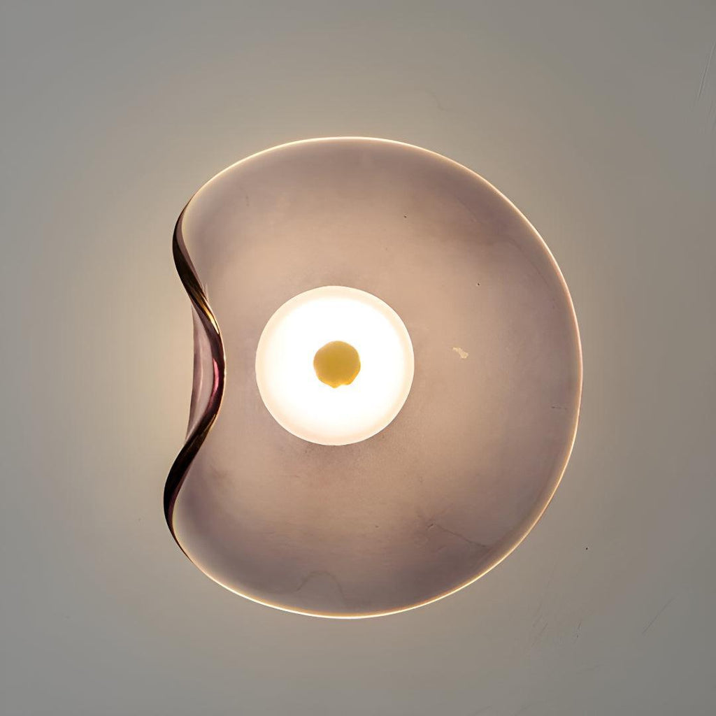 Glass plug in wall sconce, product photo 4