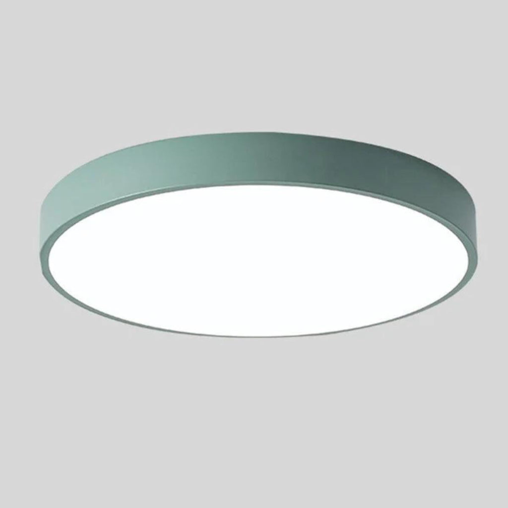 Modern flush mount ceiling light, round LED, product photo 7