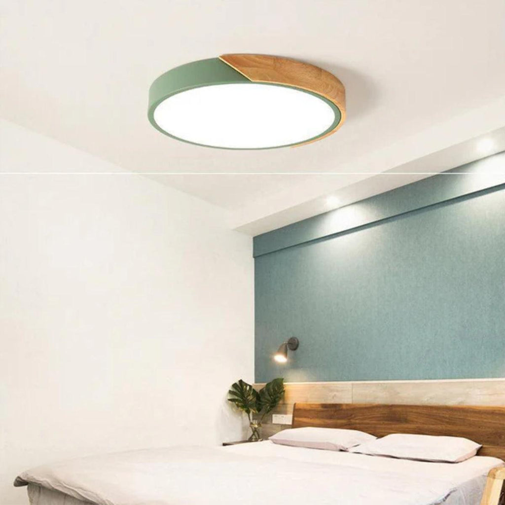 Modern flush mount ceiling light, round LED