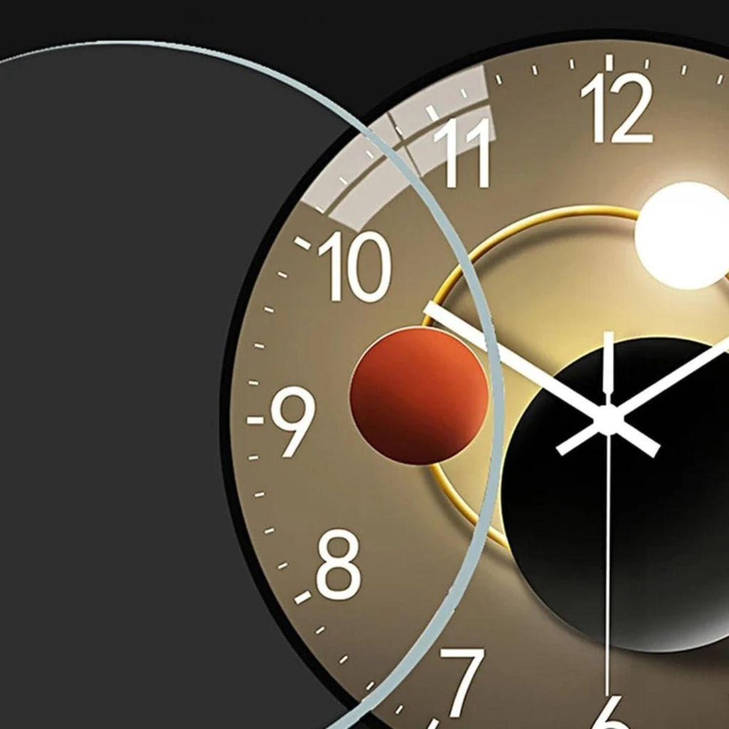 Luminous Wall Clock, Silent Glow in the Dark Glass Face, 8 to 16 Inch