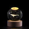 Crystal Ball Night Light, 3D Galaxy Planet Lamp, USB LED, 25 Designs