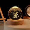 Crystal Ball Night Light, 3D Galaxy Planet Lamp, USB LED, 25 Designs