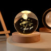 Crystal Ball Night Light, 3D Galaxy Planet Lamp, USB LED, 25 Designs