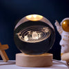 Crystal Ball Night Light, 3D Galaxy Planet Lamp, USB LED, 25 Designs