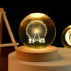 Crystal Ball Night Light, 3D Galaxy Planet Lamp, USB LED, 25 Designs