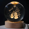 Crystal Ball Night Light, 3D Galaxy Planet Lamp, USB LED, 25 Designs