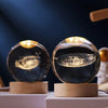 Crystal Ball Night Light, 3D Galaxy Planet Lamp, USB LED, 25 Designs