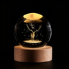 Crystal Ball Night Light, 3D Galaxy Planet Lamp, USB LED, 25 Designs