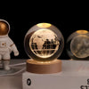 Crystal Ball Night Light, 3D Galaxy Planet Lamp, USB LED, 25 Designs