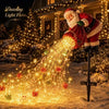 Solar Christmas lights Santa sleigh yard stake - photo 10