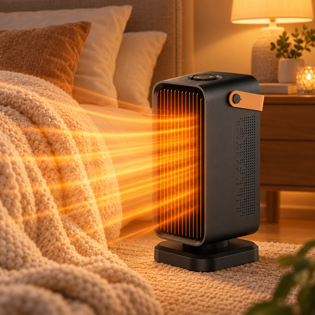 Compact ceramic oscillating space heater 5