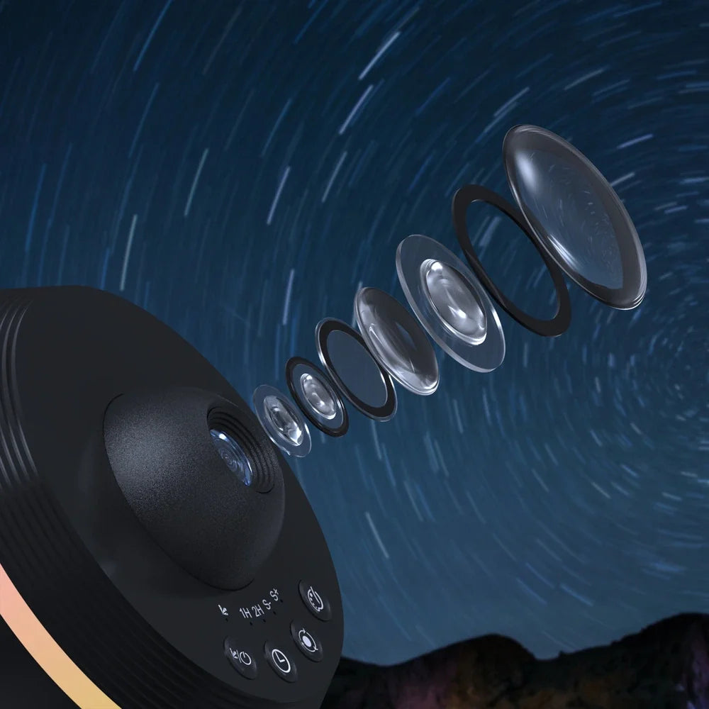 Galaxy star projector planetarium night light