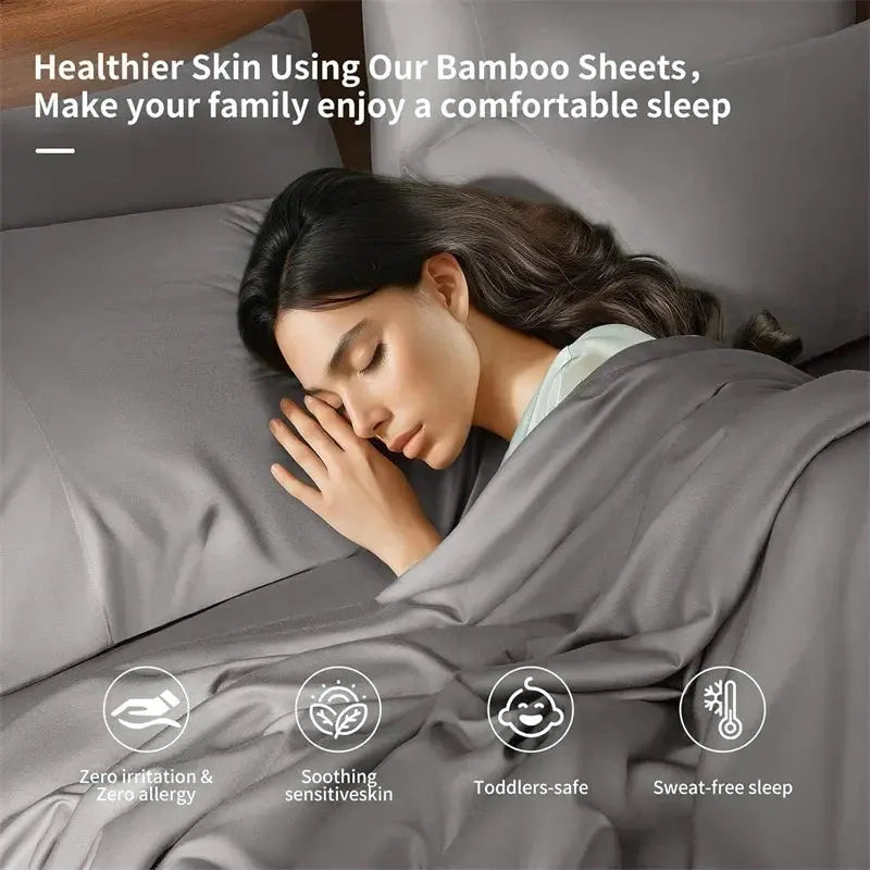 Bamboo sheets on a bed, Bed Sheets - photo 6
