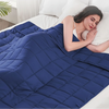 Cooling weighted blanket on a bed, Weighted Blanket - photo 1