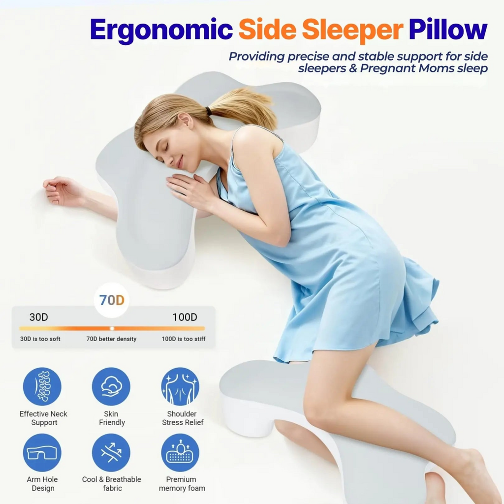 Side sleeper pillow on a bed, Bed Pillow - photo 6