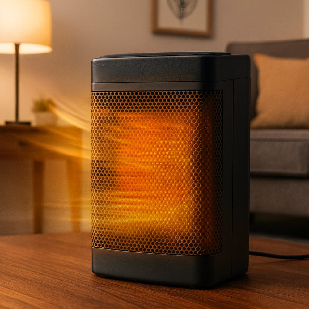 Oscillating space heater with thermostat 1