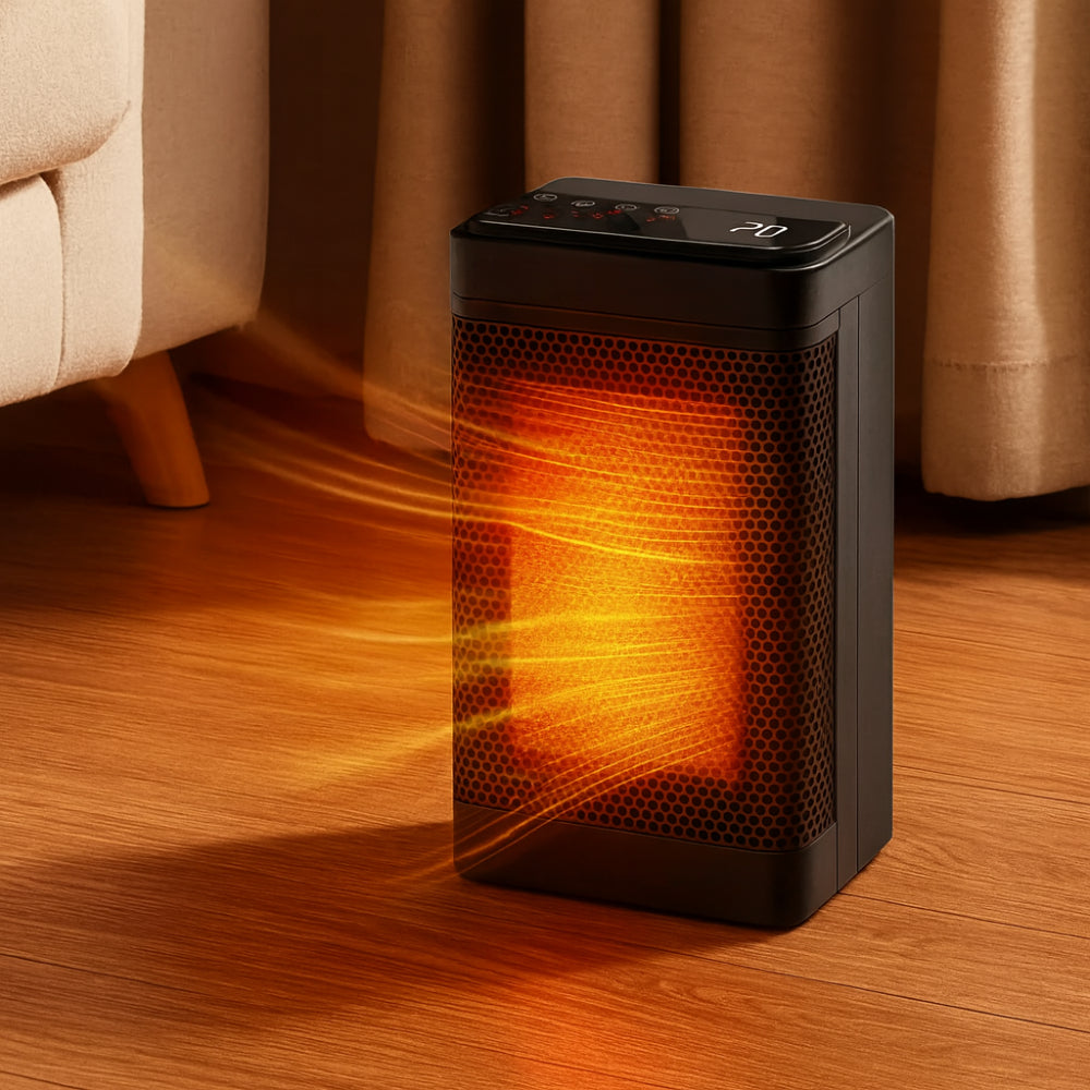 Oscillating space heater with thermostat 2