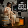 Oscillating space heater with thermostat 4