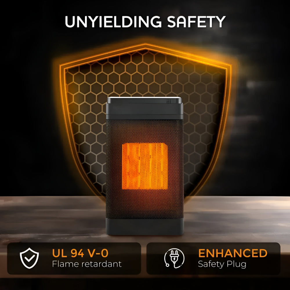 Oscillating space heater with thermostat 6