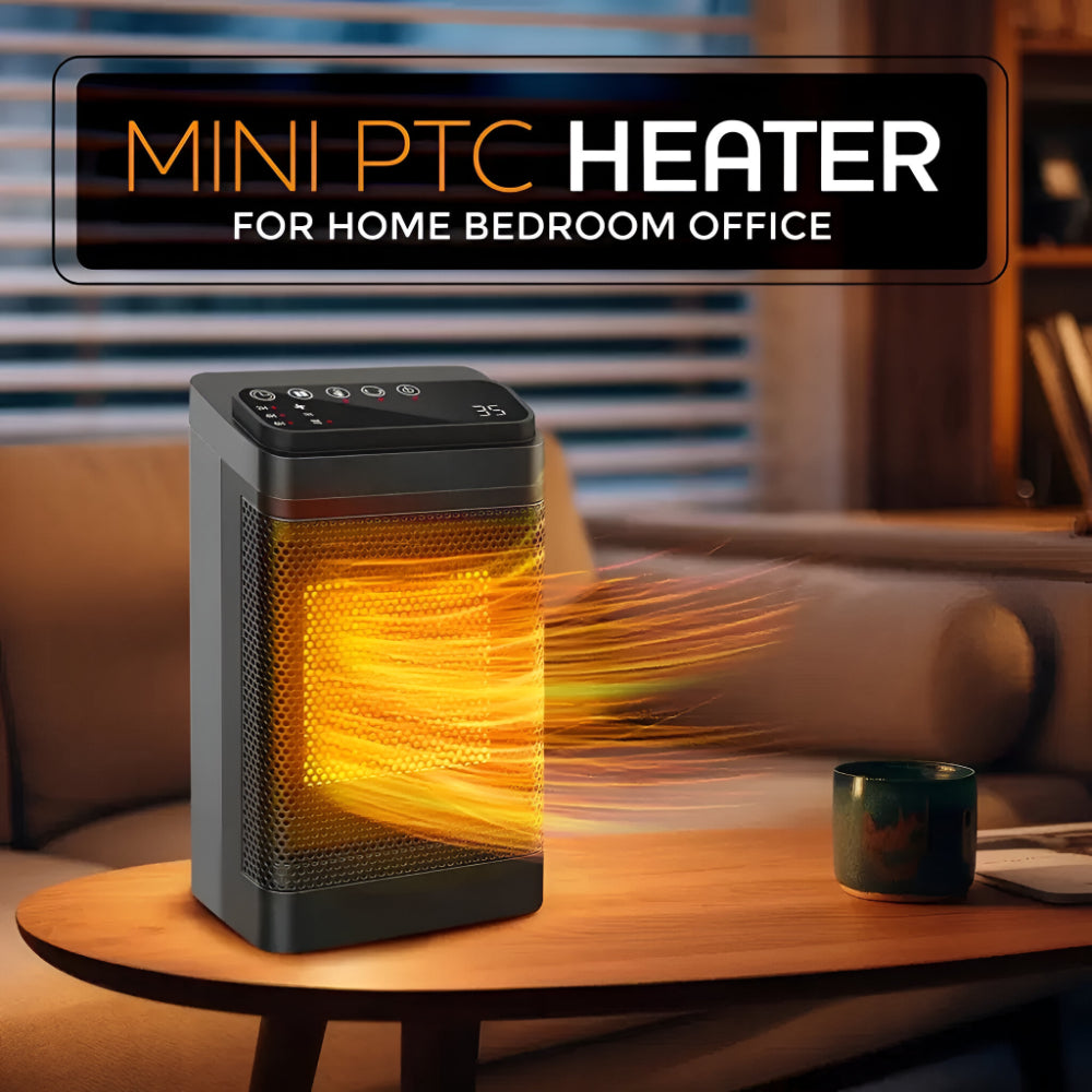 Oscillating space heater with thermostat 7