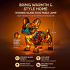 Dog Lamp, Stained Glass Table Lamp, LED Night Light, 10 Dog Breeds