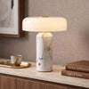 Mushroom lamp, cordless opaline glass lamp, product photo 1