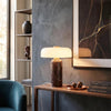 Mushroom lamp, cordless opaline glass lamp, product photo 5