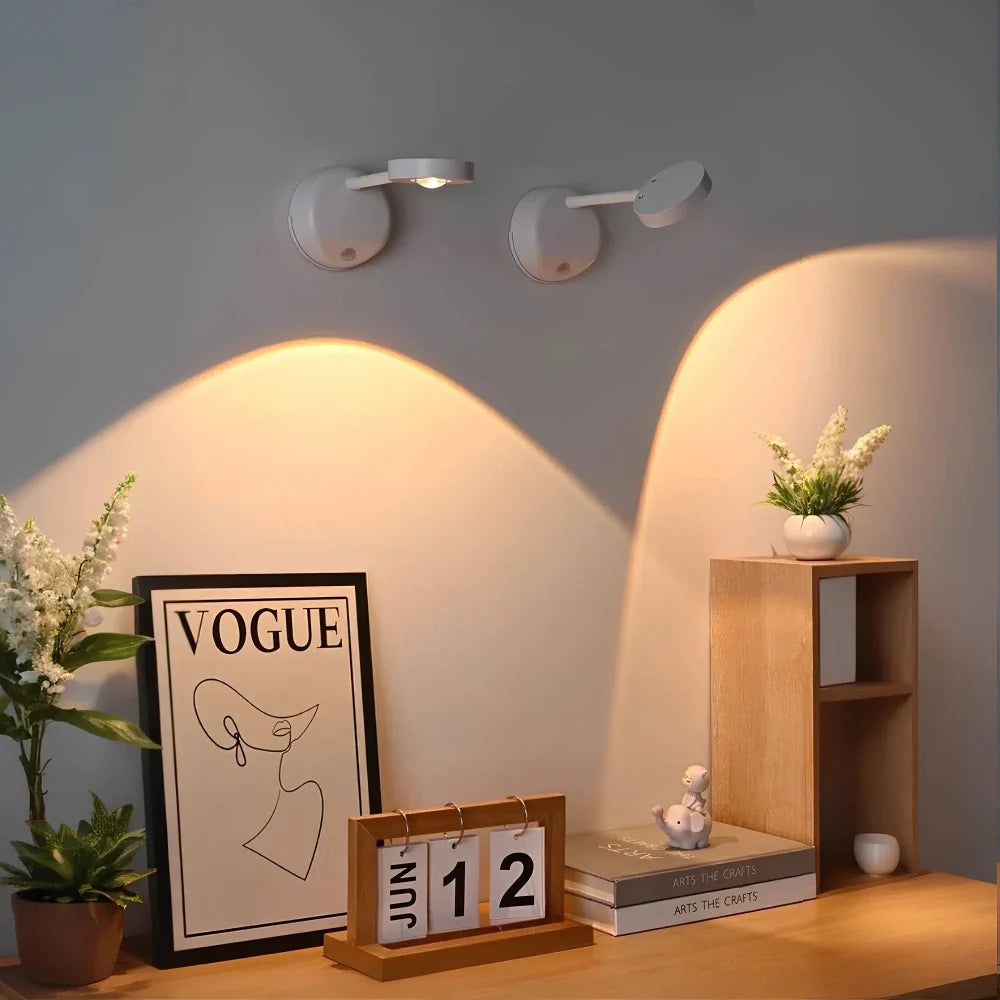 Motion sensor spotlight mounting
