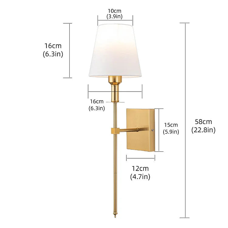 Battery operated wall sconce set of 2 with fabric shade 9