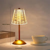 Cordless crystal table lamp with bronze base 4