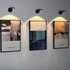 Cordless motion sensor spotlight in black