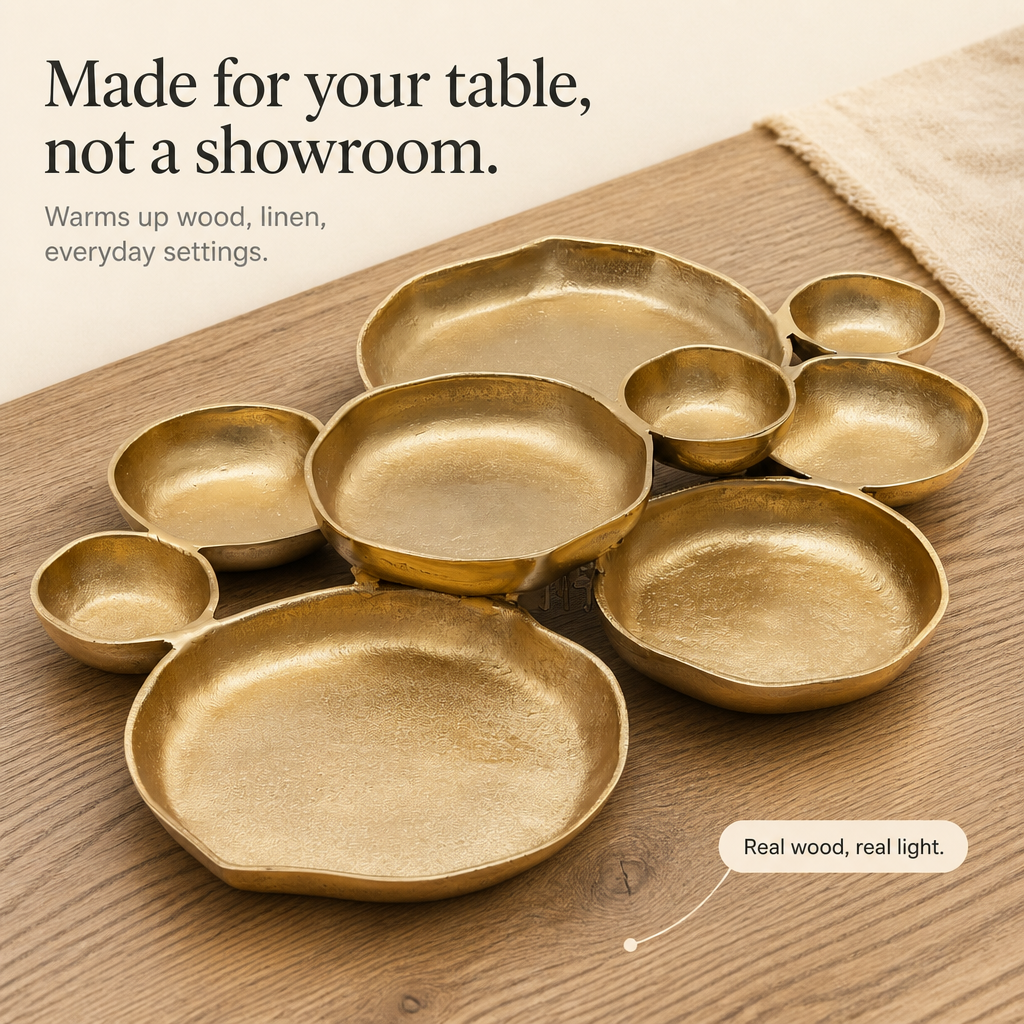 Gold nine bowl serving tray 3