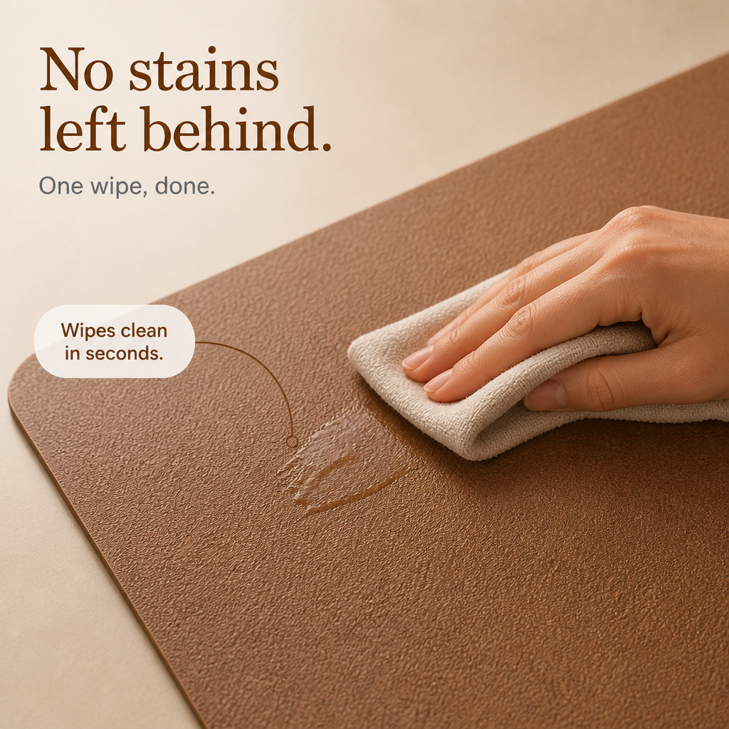Double sided leather placemats set of 4 6