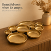 Gold nine bowl serving tray 8