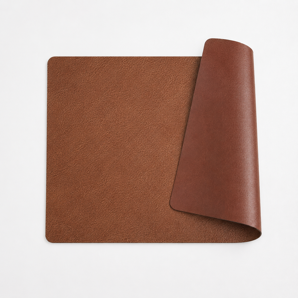 Double sided leather placemats set of 4 11