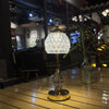 Gold art deco crystal lamp, cordless 2