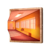 3D illusion art light, Corridor scene